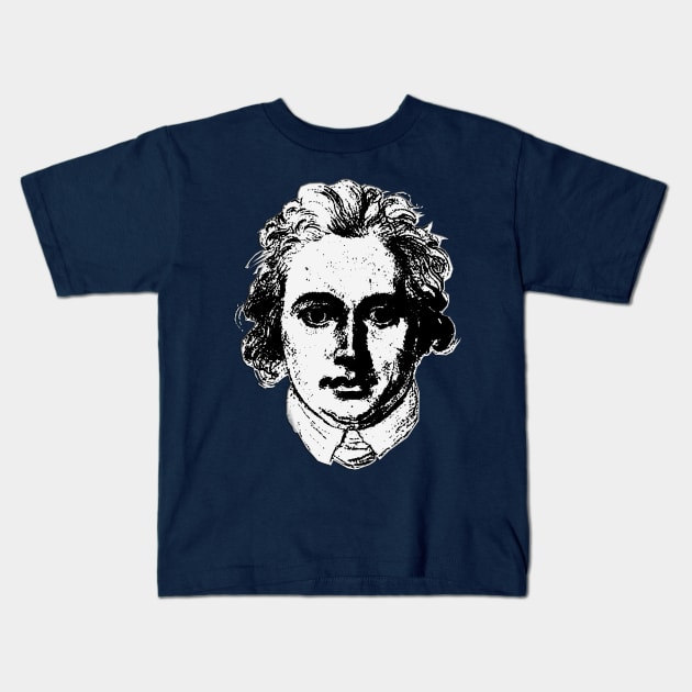 Young Goethe Kids T-Shirt by mindprintz